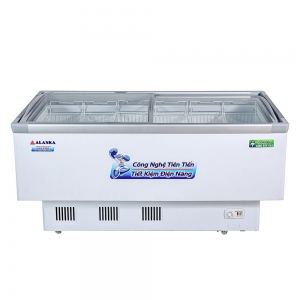 Tủ đông Alaska KN-400 mặt kính cong 400 lít